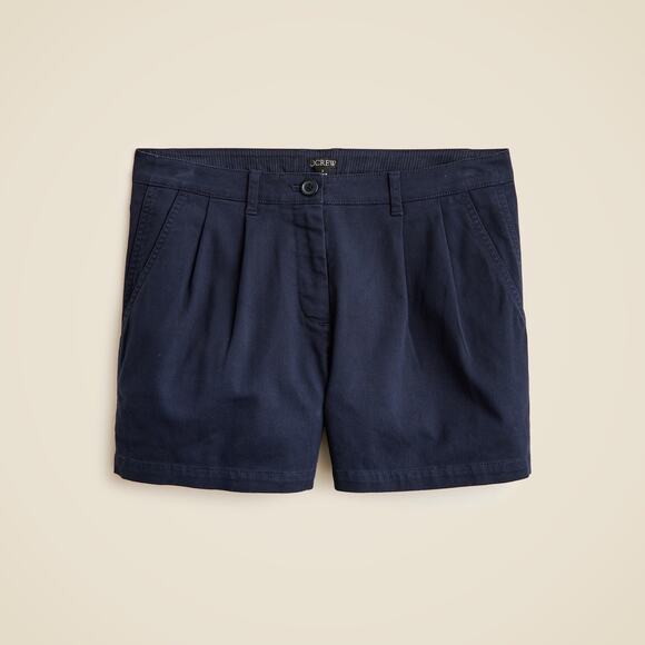 J. CREW PLEATED 3" CHINO SHORT - Size 0 - Picture 1 of 1
